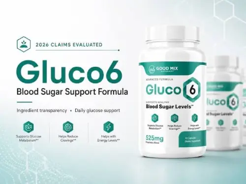 Gluco6 blood sugar support supplement bottle