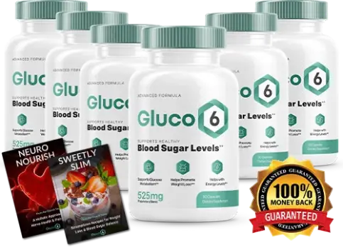 Gluco6 product package with bonus items